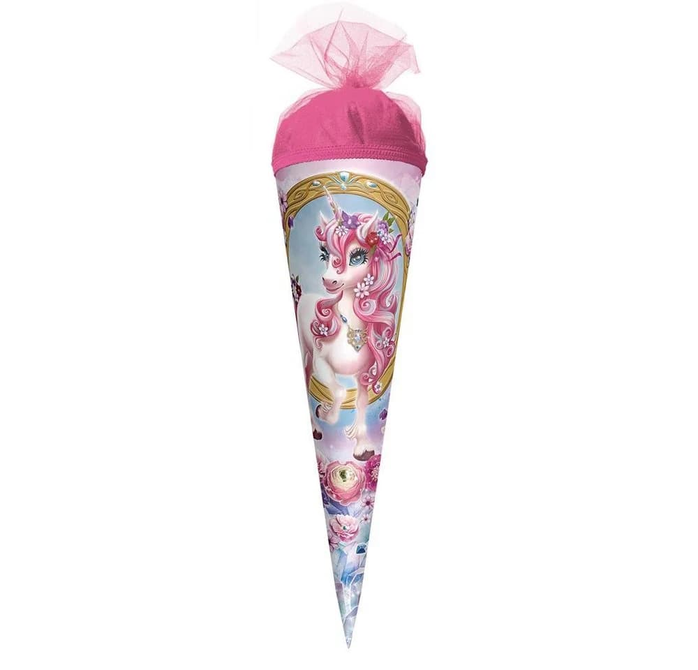 Roth Schultüte Einhorn Beauty Rosa 50cm Rund - Bild 2