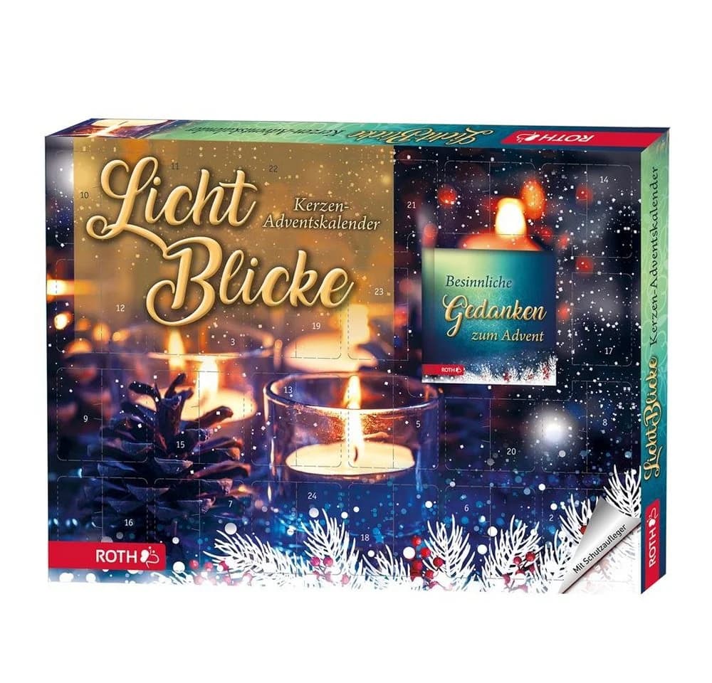 Roth Adventskalender "Lichtblicke" mit 24 Duft-Teelichtern und Sprüche-Buch - Bild 2