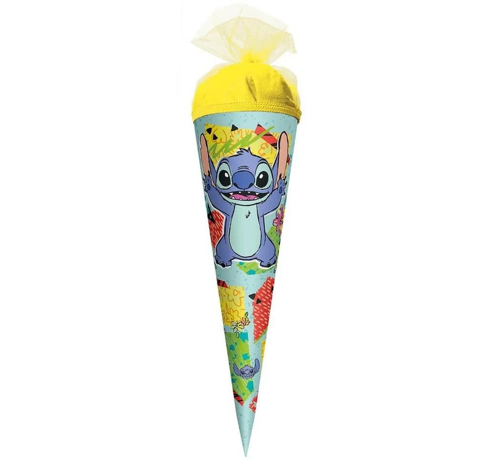 Roth Schultüte Disney Stitch 35cm rund mit Tüllverschluss - Bild 2