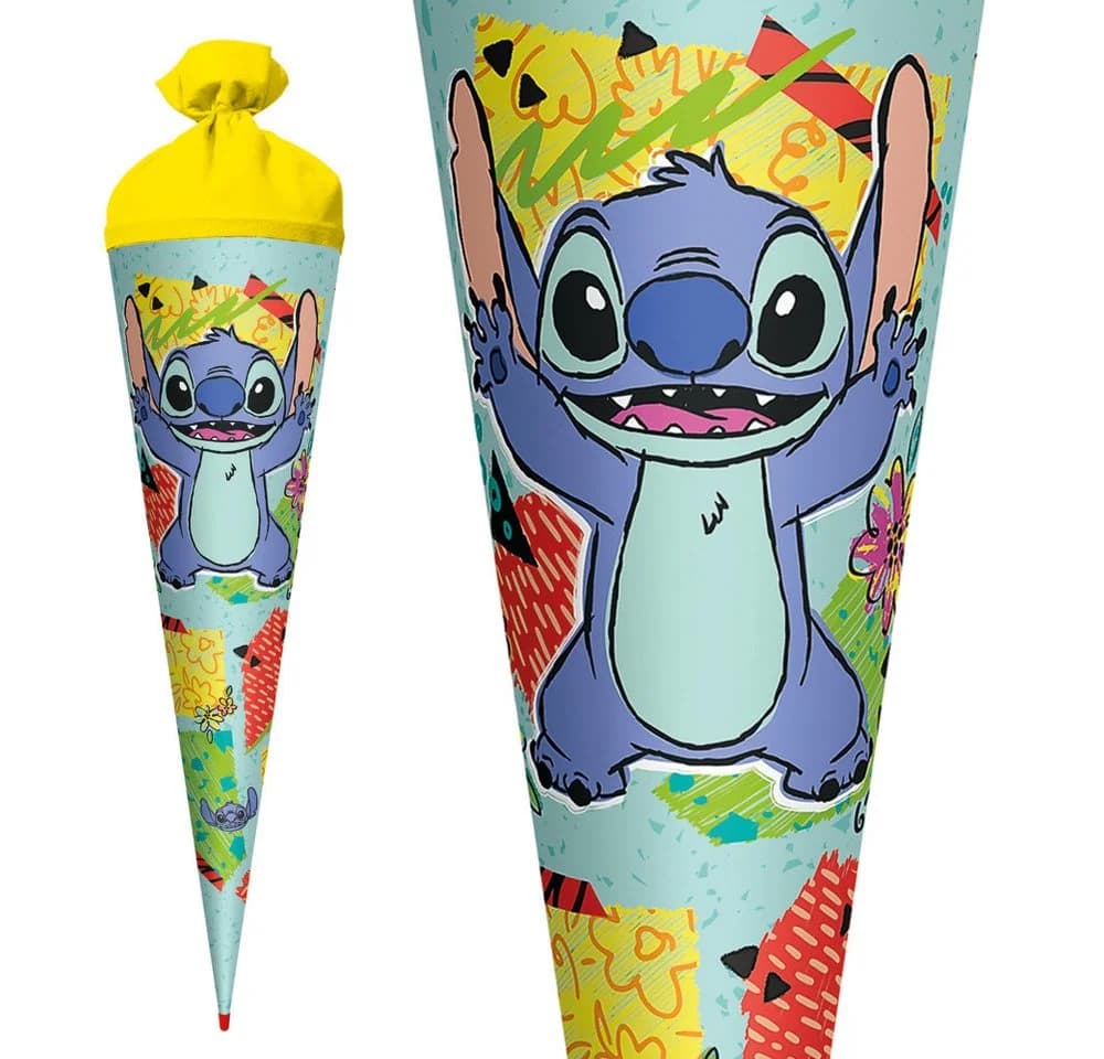 Roth Schultüte Disney Stitch 70cm rund mit Filzverschluss - Bild 5