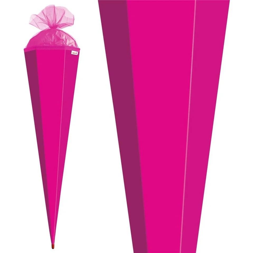 Roth Schultüte 85 cm Rosa Eckig mit Tüllverschluss - Bild 3