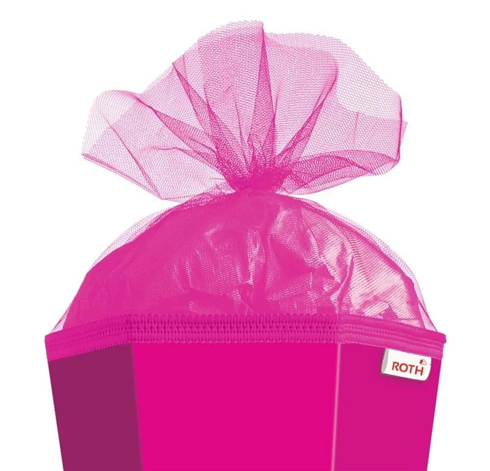 Roth Schultüte 85 cm Rosa Eckig mit Tüllverschluss - Bild 4