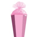 Roth Schultüte Rosa 85 cm Sechseckig mit Tüllverschluss Bild 2
