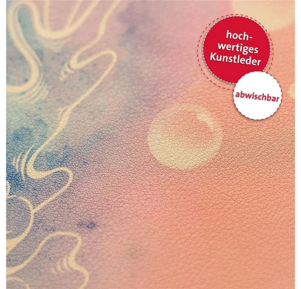 Roth Schreibtischunterlage Delfine Blau/Rosa Kunstleder - Bild 3
