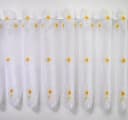 Scheibengardine BLÜMCHEN Bestickt Weiß/Beige Voile Polyester Bild 4