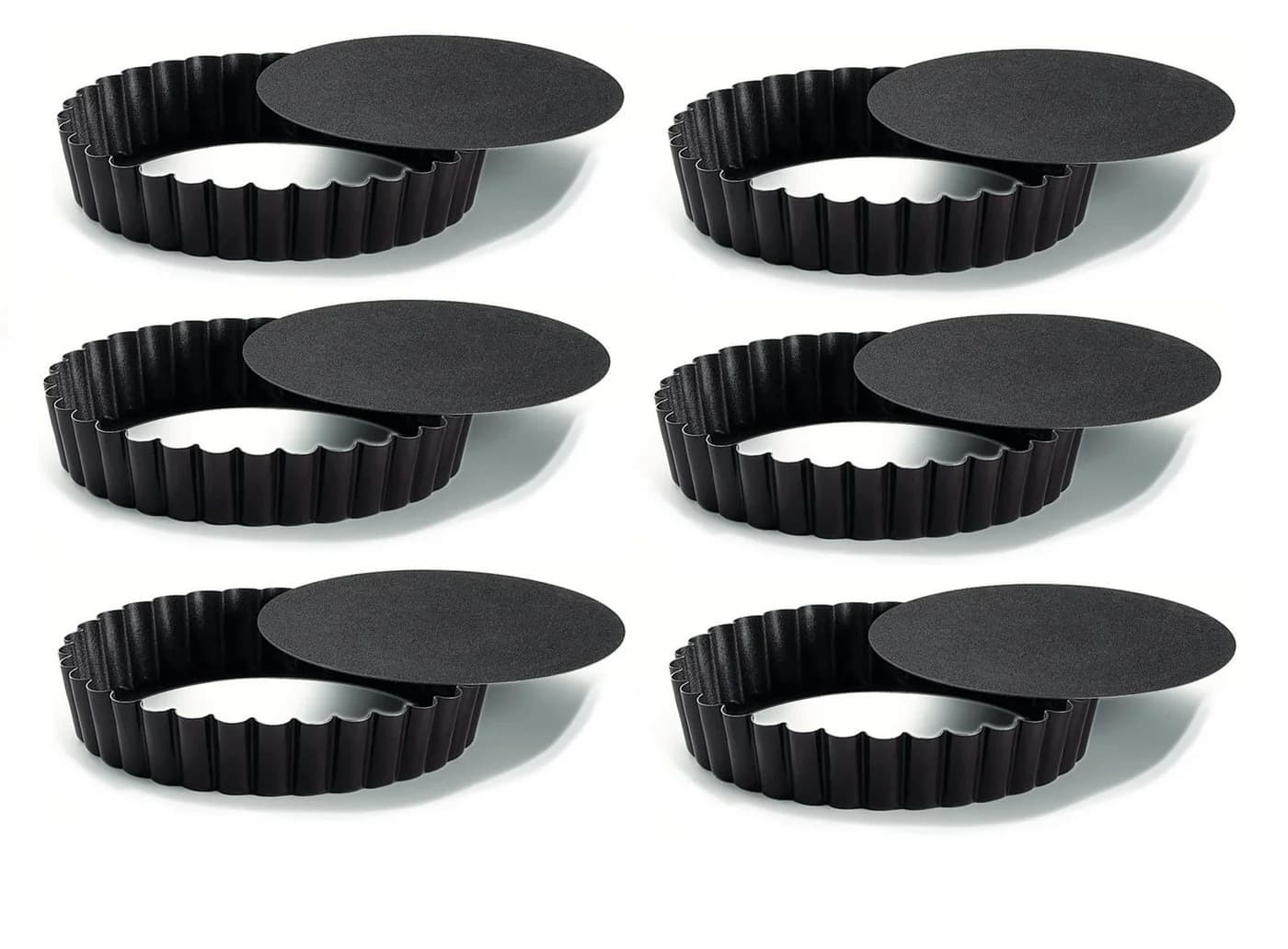 Schneider GmbH 6-tlg. Quicheform Set mit abnehmbarem Boden & PTFE-Beschichtung - Bild 2