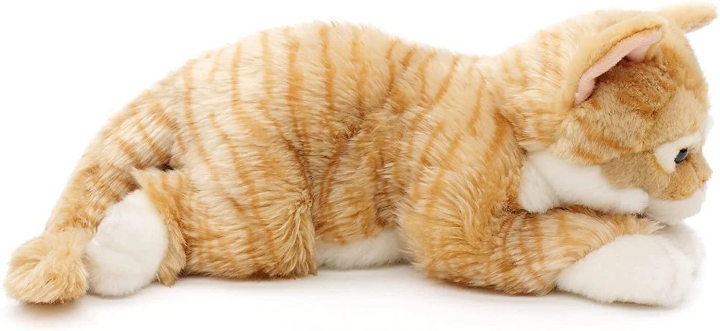 Uni-Toys Kuscheltier Katze Grau/Braun 38 cm Plüsch - Bild 3