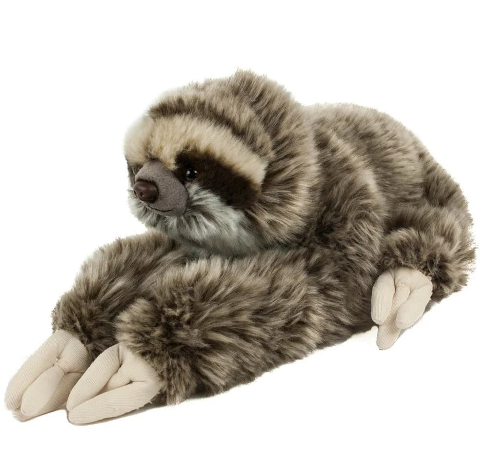 Teddys Rothenburg Faultier Emil 30 cm Kuscheltier Grau-Braun - Bild 2