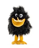 Uni-Toys Kuscheltier Handpuppe Rabe Gelb Plüsch-Vogel Bild 1