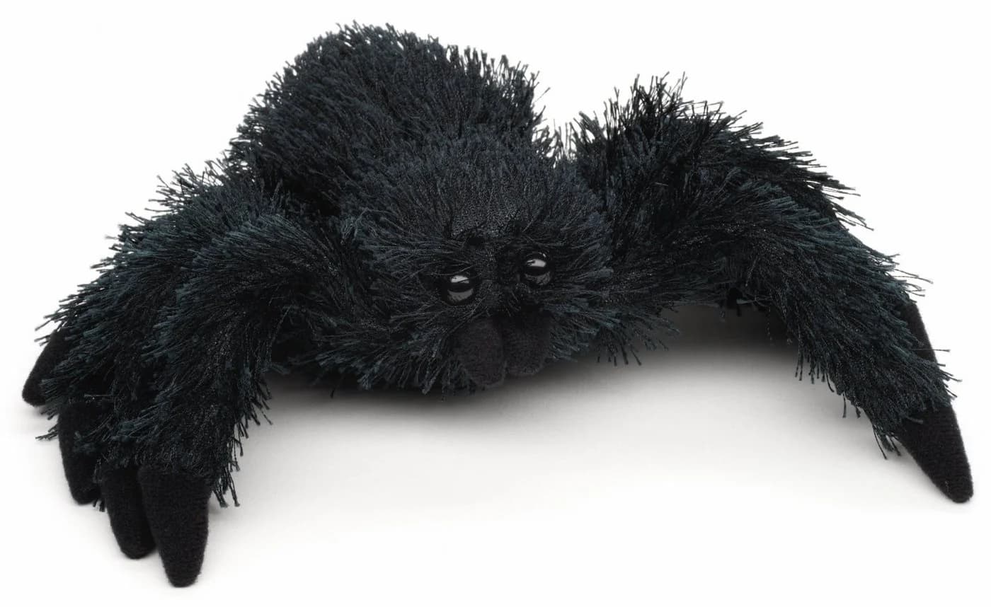 Uni-Toys Schwarze Spinne 20 cm Plüschtier 100 % Recyceltes Füllmaterial - Bild 2
