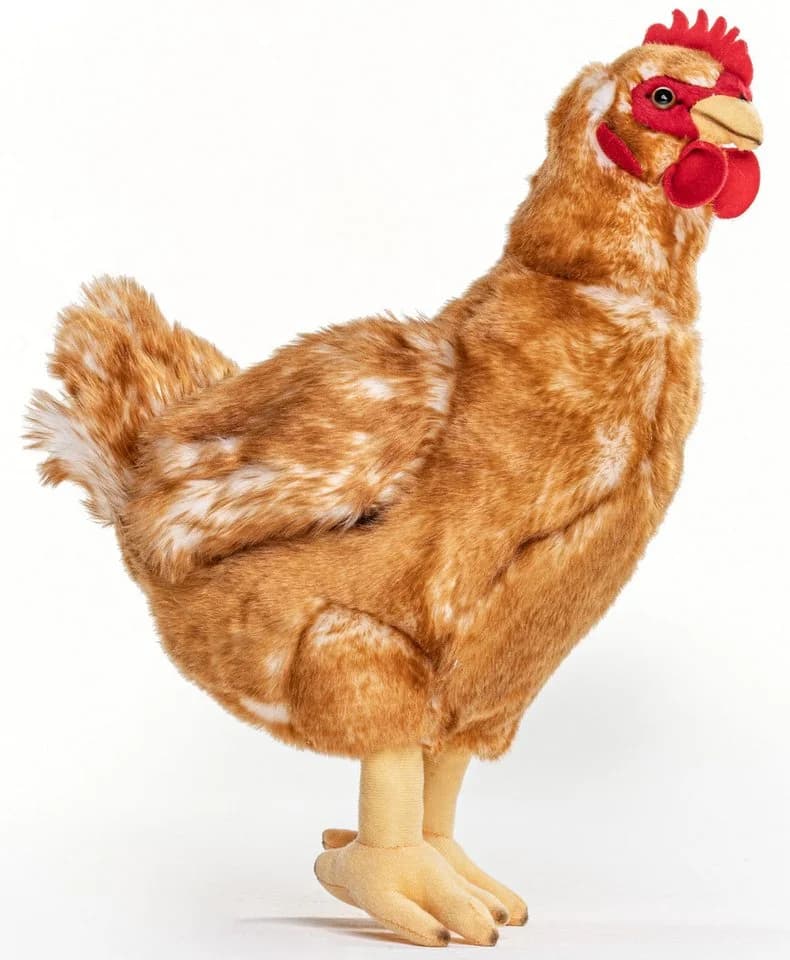Uni-Toys Kuscheltier Henne braun 37 cm Plüsch-Huhn - Bild 2