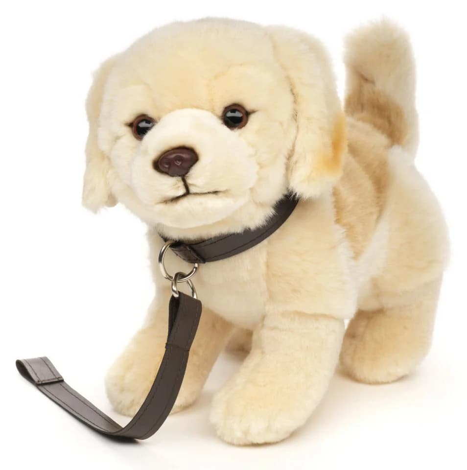 Uni-Toys Golden Retriever Plüschtier 29 cm mit Leine - Bild 2