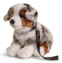 Uni-Toys Kuscheltier Australischer Schäferhund 22 cm mit Leine Bild 1