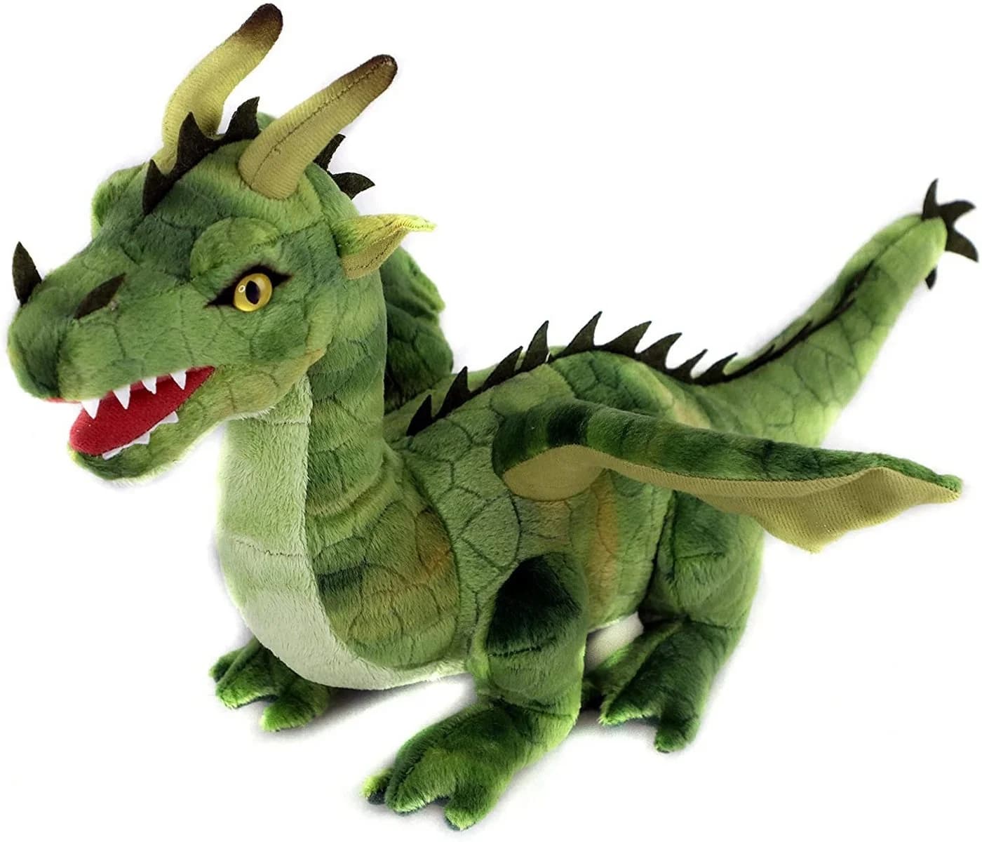 Uni-Toys Kuscheltier Drache Grün Plüschtier mit Flügeln - Bild 2
