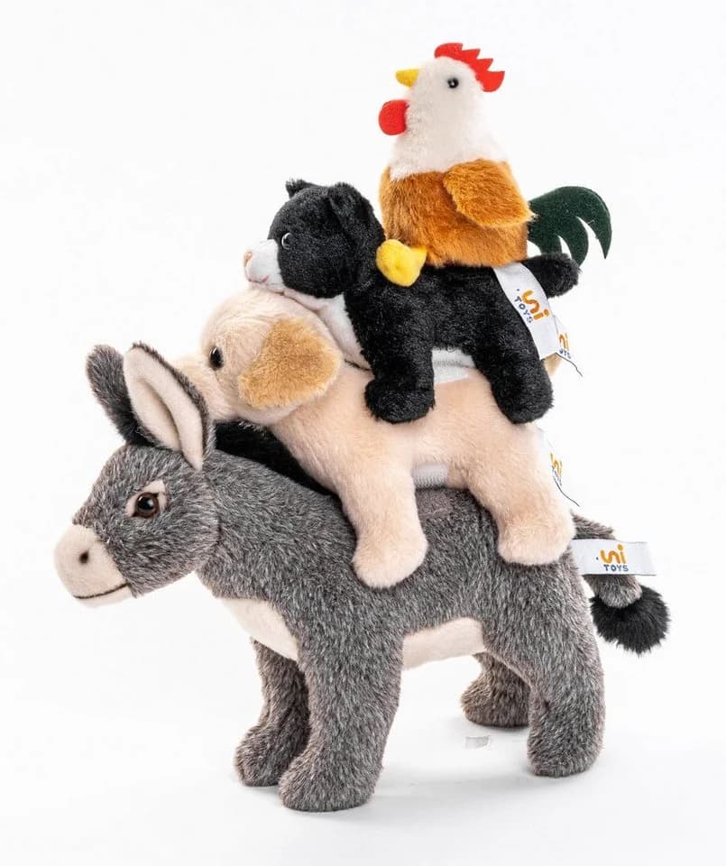 Uni-Toys Kuscheltier Bremer Stadtmusikanten 32 cm Plüsch Märchen - Bild 2