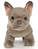 Uni-Toys Kuscheltier Französische Bulldogge 26 cm Grau Bild 2