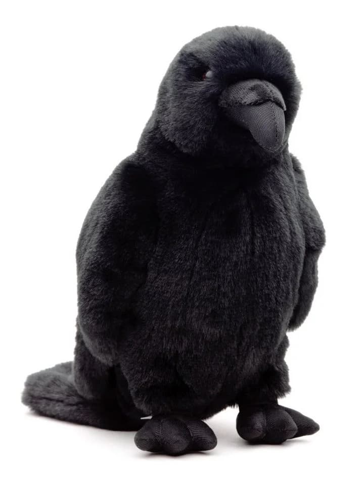 Uni-Toys Kuscheltier Rabe Schwarz 23 cm Plüsch-Vogel - Bild 3