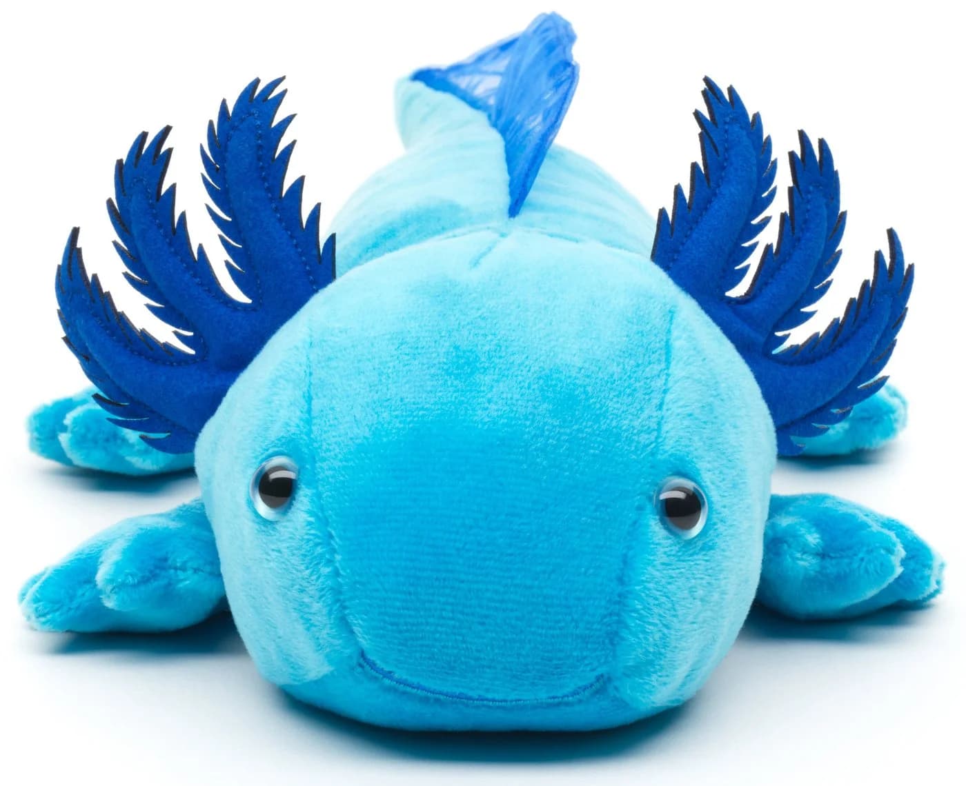 Uni-Toys Kuscheltier Axolotl Plüschtier Blau 32 cm