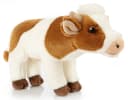 Uni-Toys Kuscheltier Kuh weiß-braun mit Muhton Bild 2