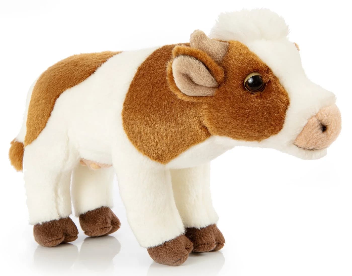 Uni-Toys Kuscheltier Kuh weiß-braun mit Muhton - Bild 2