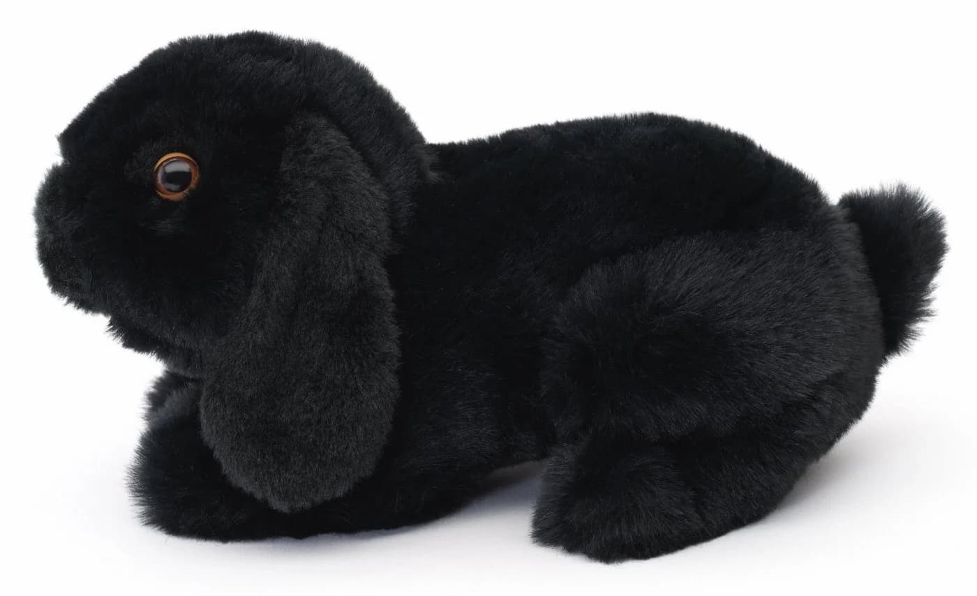 Uni-Toys Kuscheltier Widderkaninchen Schwarz 20 cm Plüsch - Bild 3
