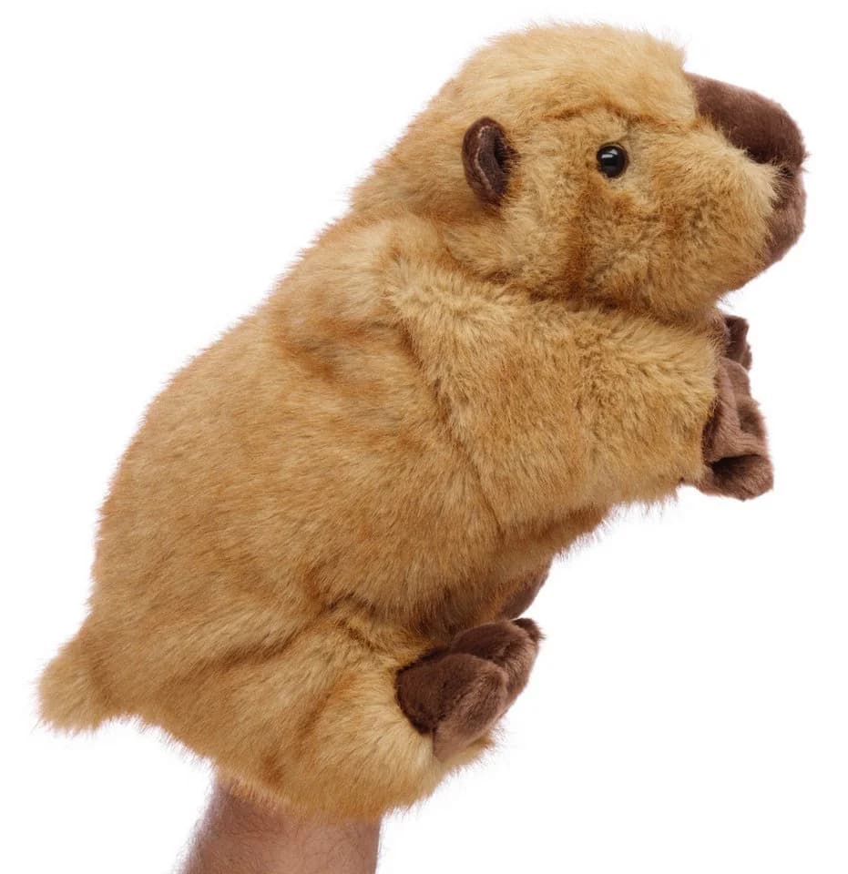 Uni-Toys Handpuppe Capybara 27 cm Plüschtier recyceltes Material - Bild 3