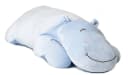 Uni-Toys Kuscheltier Plüsch-Kissen Nilpferd Ultraweich 56 cm Blau/Rosa Bild 4