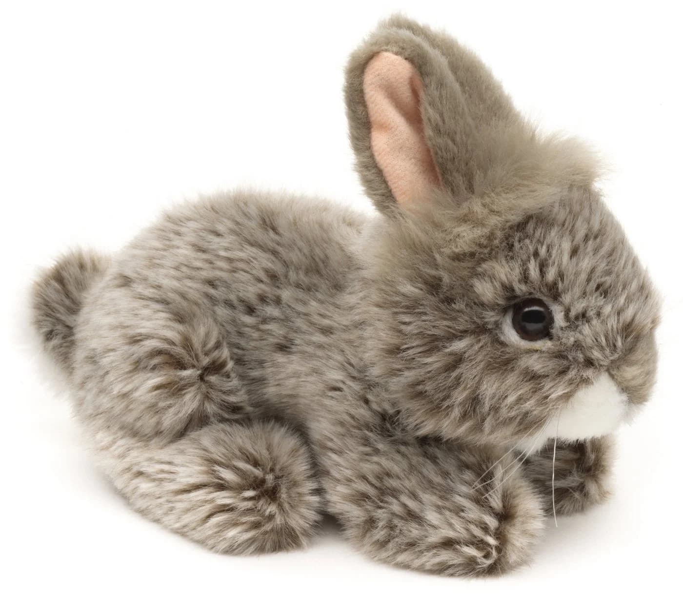 Uni-Toys Kuscheltier Angorakaninchen Grau 18 cm Plüsch