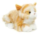 Uni-Toys Kuscheltier Katze mit Stimme (braun-weiß) - 20 cm - Plüsch, Plüschtier, zu 100 % recyceltes Füllmaterial Bild 2