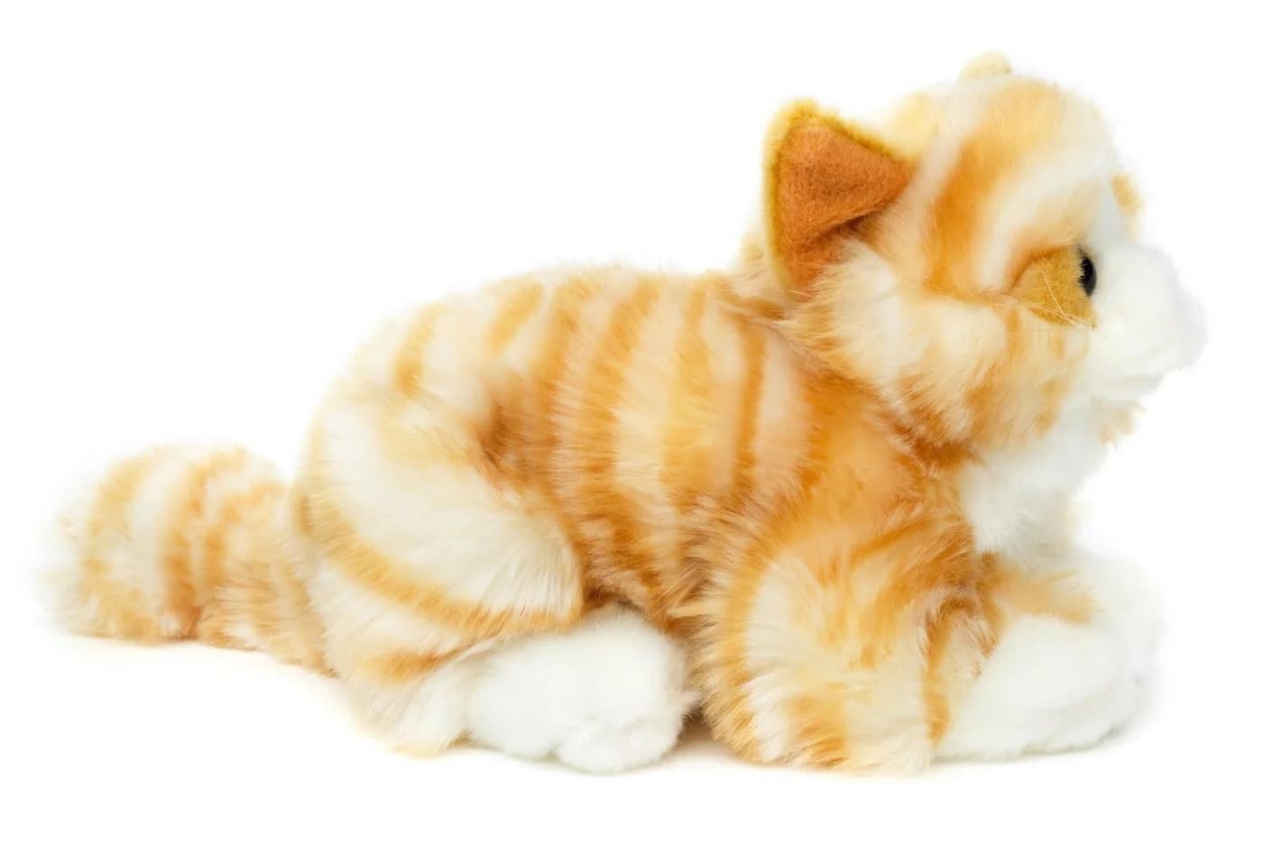 Uni-Toys Kuscheltier Katze mit Stimme (braun-weiß) - 20 cm - Plüsch, Plüschtier, zu 100 % recyceltes Füllmaterial - Bild 3