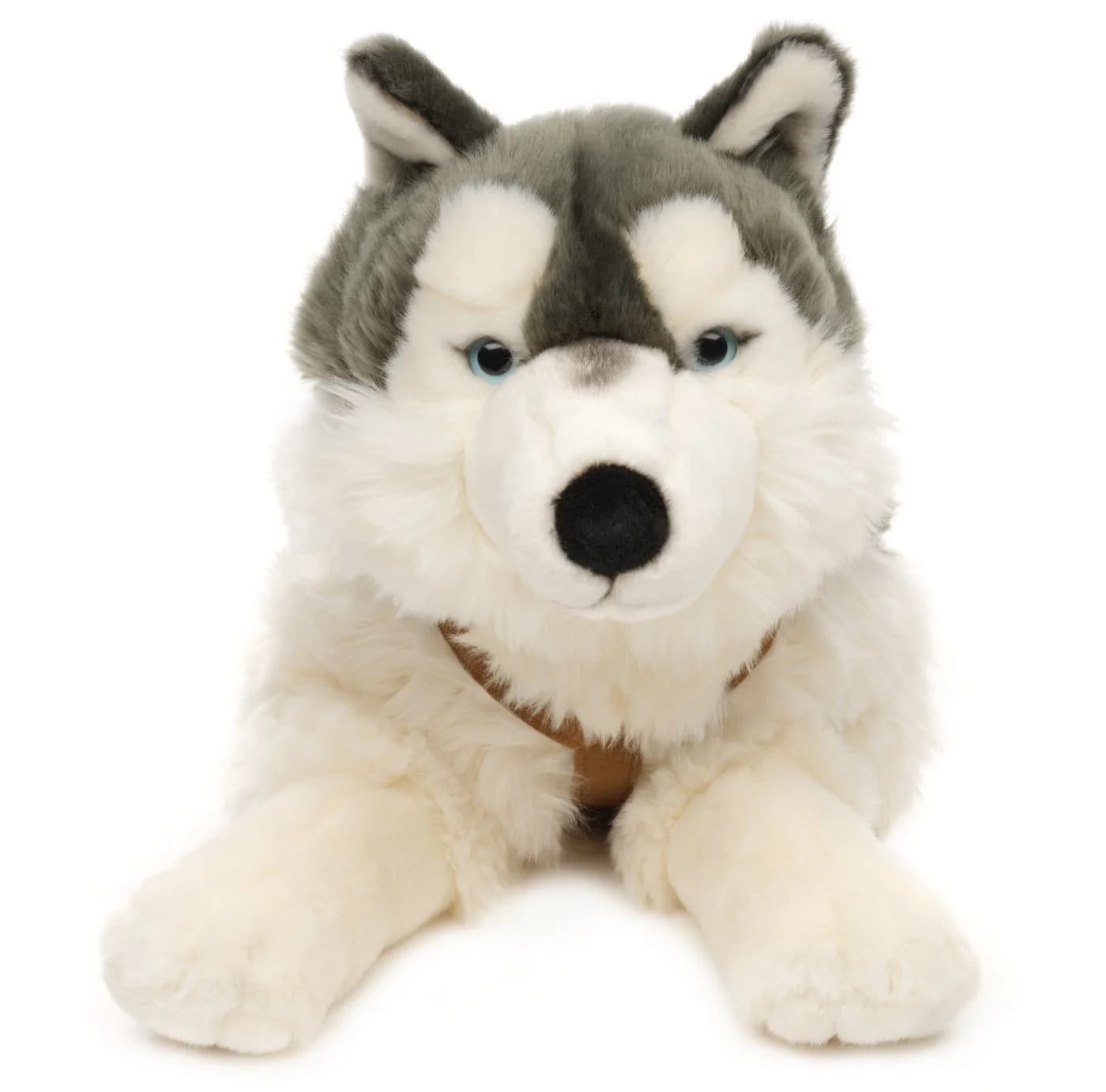 Uni-Toys Kuscheltier Großer Husky 62 cm Plüsch-Hund mit Geschirr
