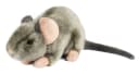 Uni-Toys Kuscheltier Maus grau mit rosa Pfoten - 17 cm Plüschtier Bild 2