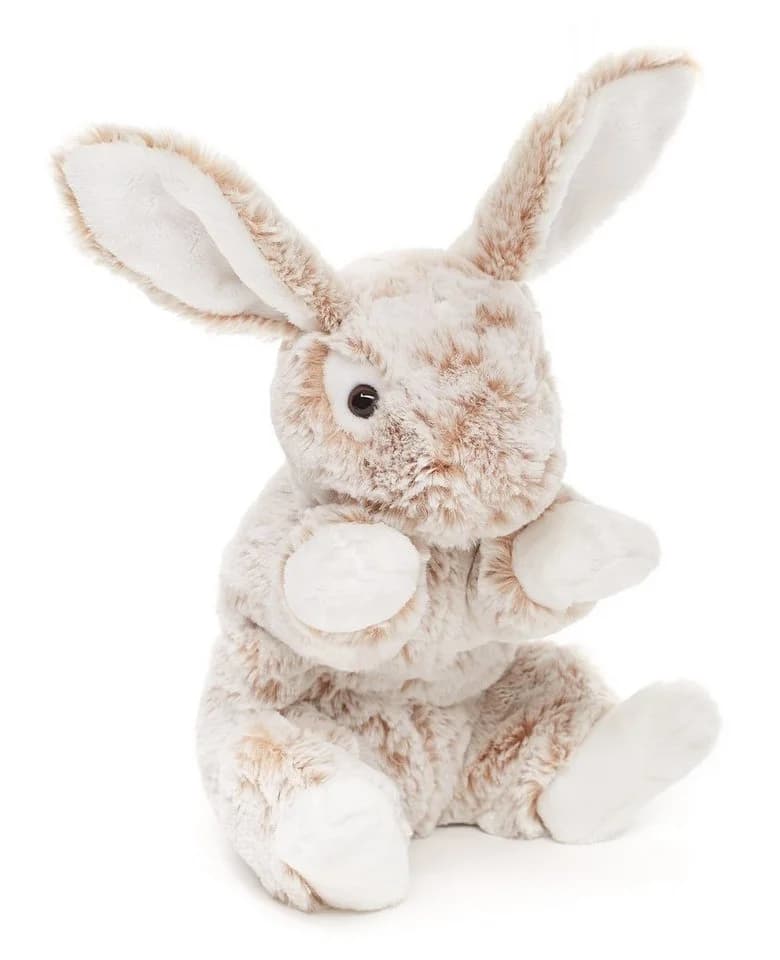 Uni-Toys Kuscheltier Hase m. Schlappohren superweich braun-meliert 22 cm