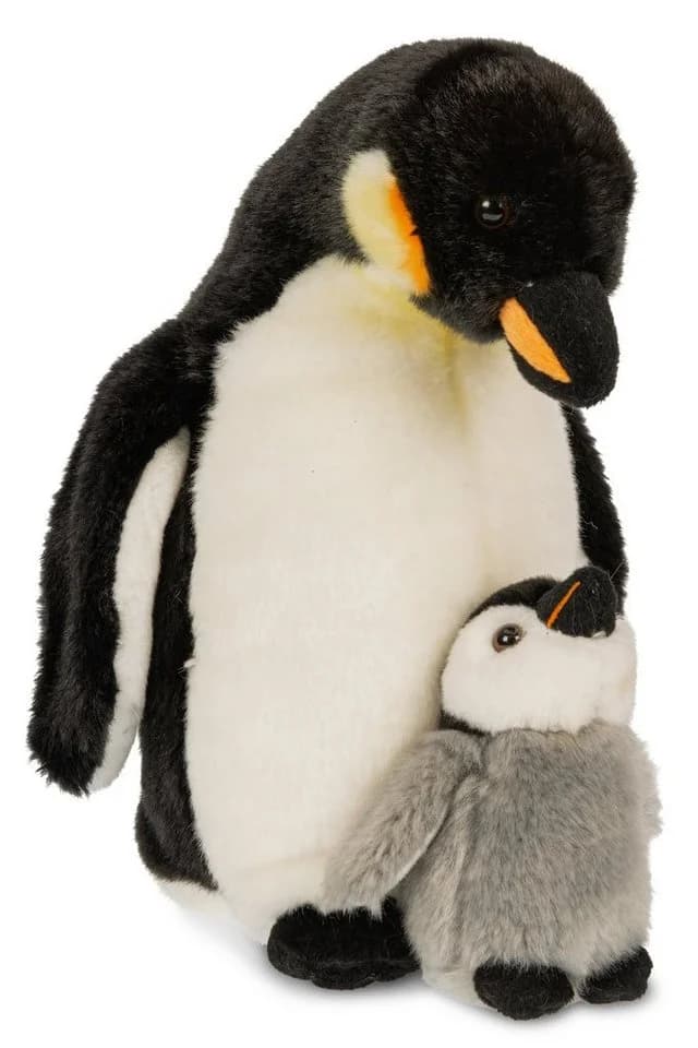 Uni-Toys Kuscheltier Kaiserpinguin mit Baby Plüsch 26 cm - Bild 2