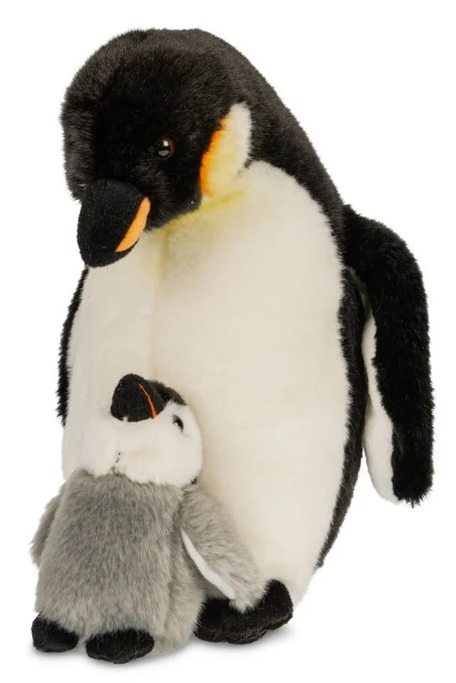 Uni-Toys Kuscheltier Kaiserpinguin mit Baby Plüsch 26 cm - Bild 3