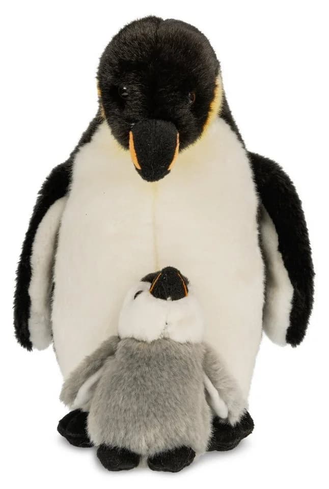 Uni-Toys Kuscheltier Kaiserpinguin mit Baby Plüsch 26 cm - Bild 4