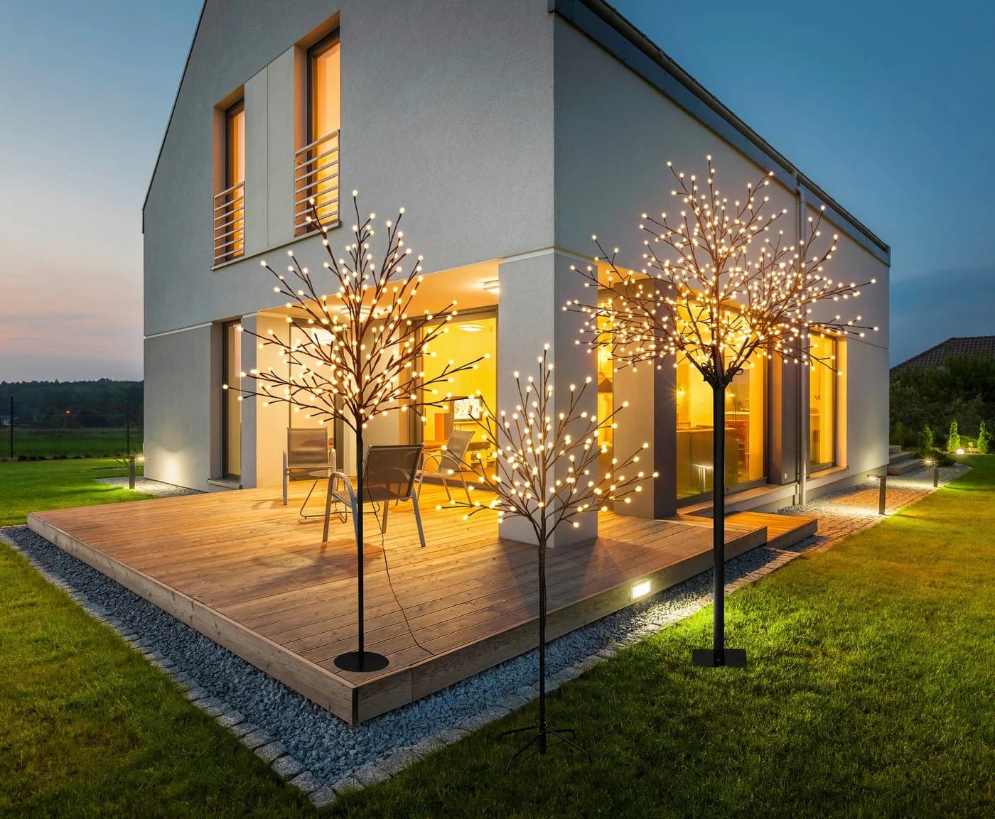 LED Baum BONETTI Schwarz 120cm Weihnachtsdekoration - Bild 5