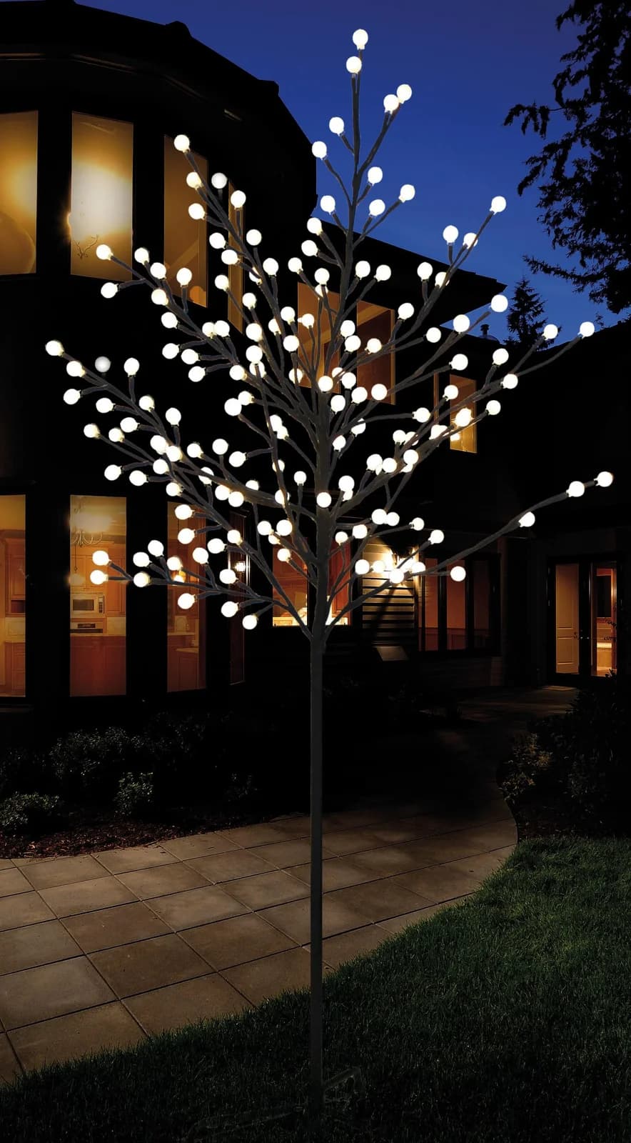 BONETTI LED Baum 220cm Schwarz 500 LEDs Weihnachtsdeko