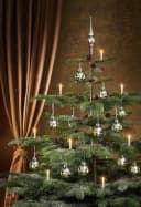 BONETTI Weihnachtskugel-Set 6-tlg. Chrom LED Echtglas Bild 1