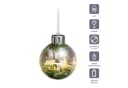 BONETTI Weihnachtskugel-Set 6-tlg. Chrom LED Echtglas Bild 4