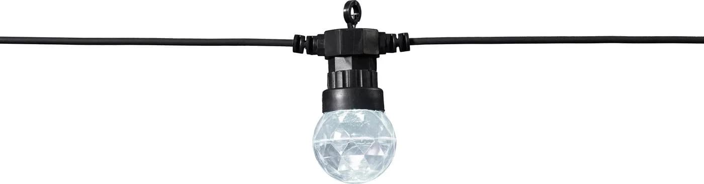 BONETTI LED-Lichterkette mit 10 Discokugeln für Party-Feeling