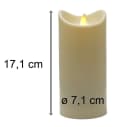 BONETTI LED-Stumpenkerze mit beweglicher Flamme & Timer Bild 1