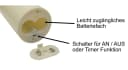 BONETTI LED-Stumpenkerze mit beweglicher Flamme & Timer Bild 4