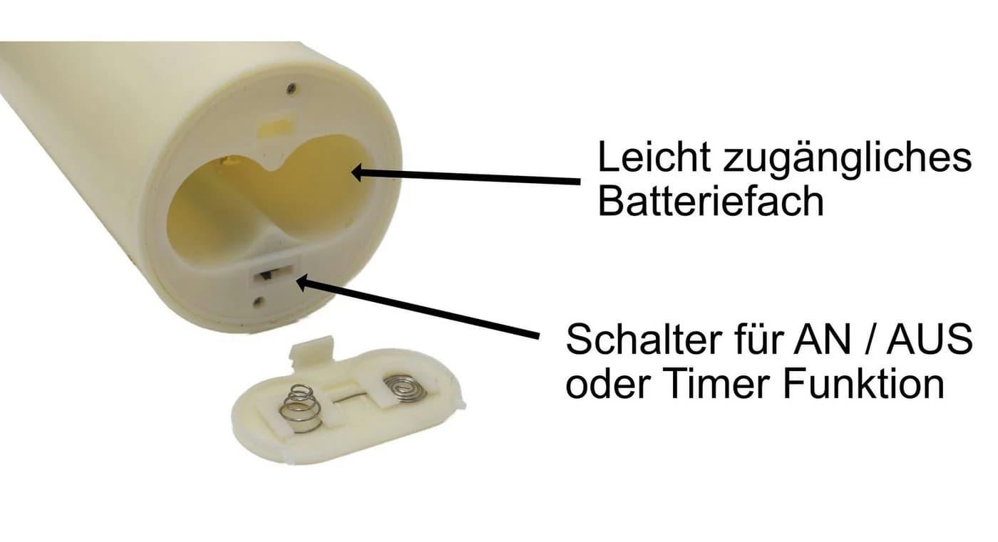 BONETTI LED-Stumpenkerze mit beweglicher Flamme & Timer - Bild 4