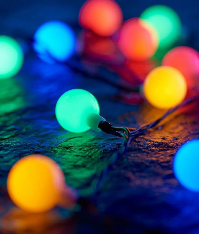 BONETTI Lichterkette XXL 180-flammig Bunt IP44 LED