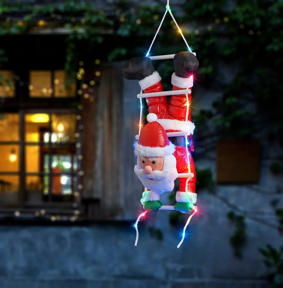 BONETTI LED Weihnachtsmann Dekofigur Bunt 110cm - Bild 3