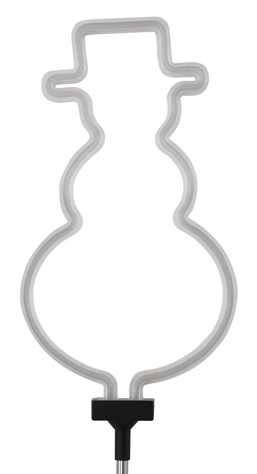 Bonetti LED Gartenleuchte Schneemann Schwarz-Weiß