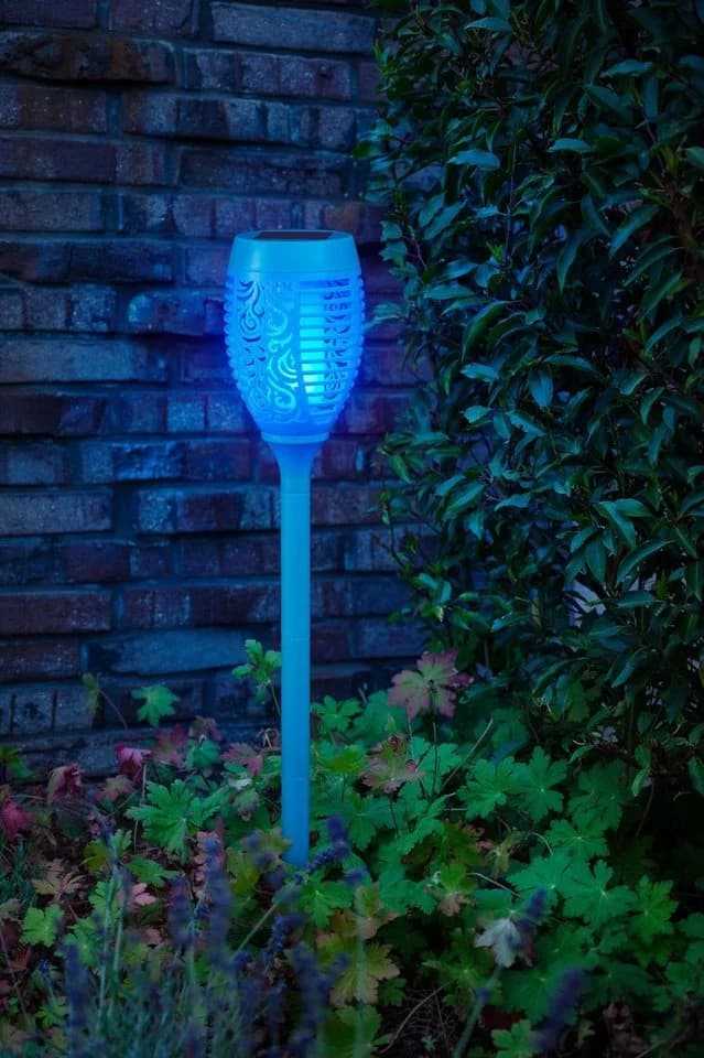 BONETTI LED Gartenfackel Türkis Solar mit Flammeneffekt - Bild 3