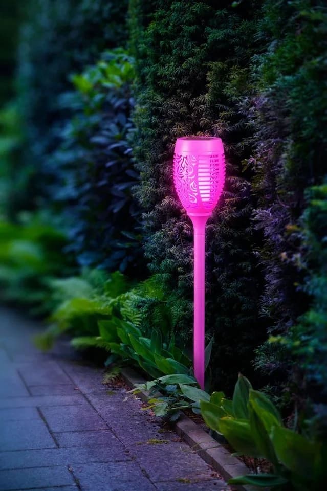 BONETTI LED Gartenfackel Lila Solar mit Flammeneffekt - Bild 4