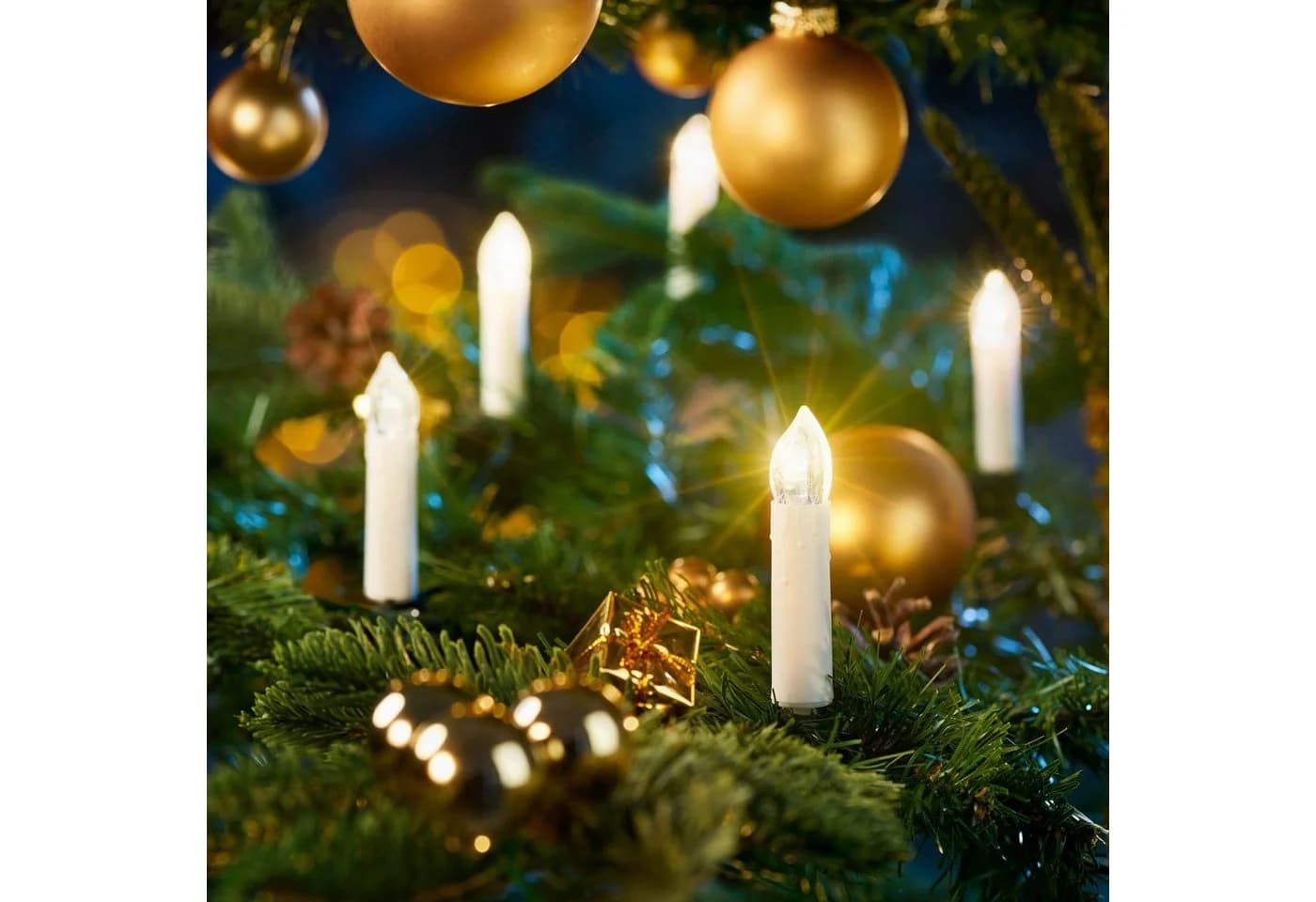 IC Winterworld LED-Lichterkette 16-flammig Weihnachtsbaum Retro - Bild 3